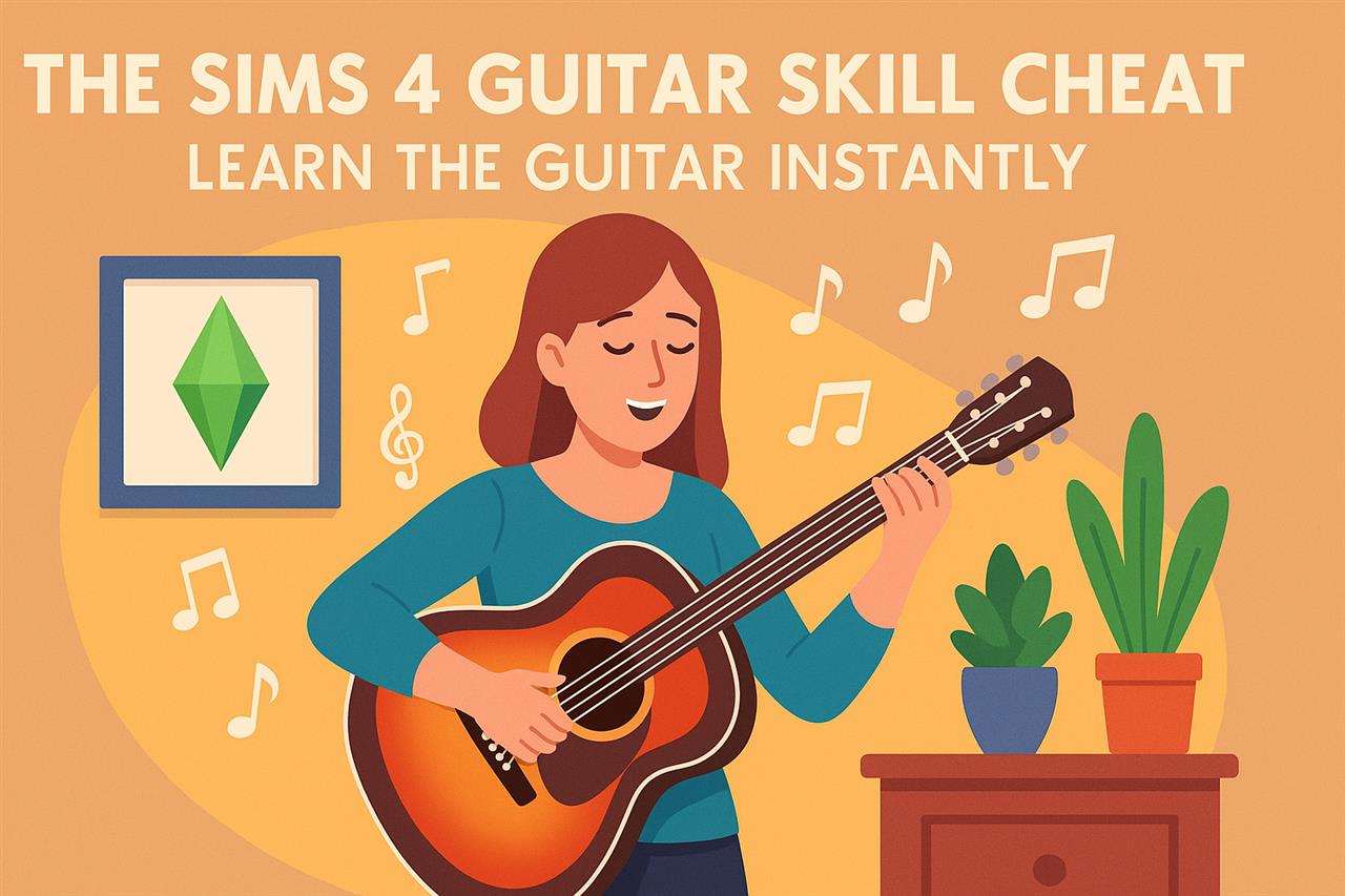 Sims 4 guitar skill cheat - learn the guitar instantly
