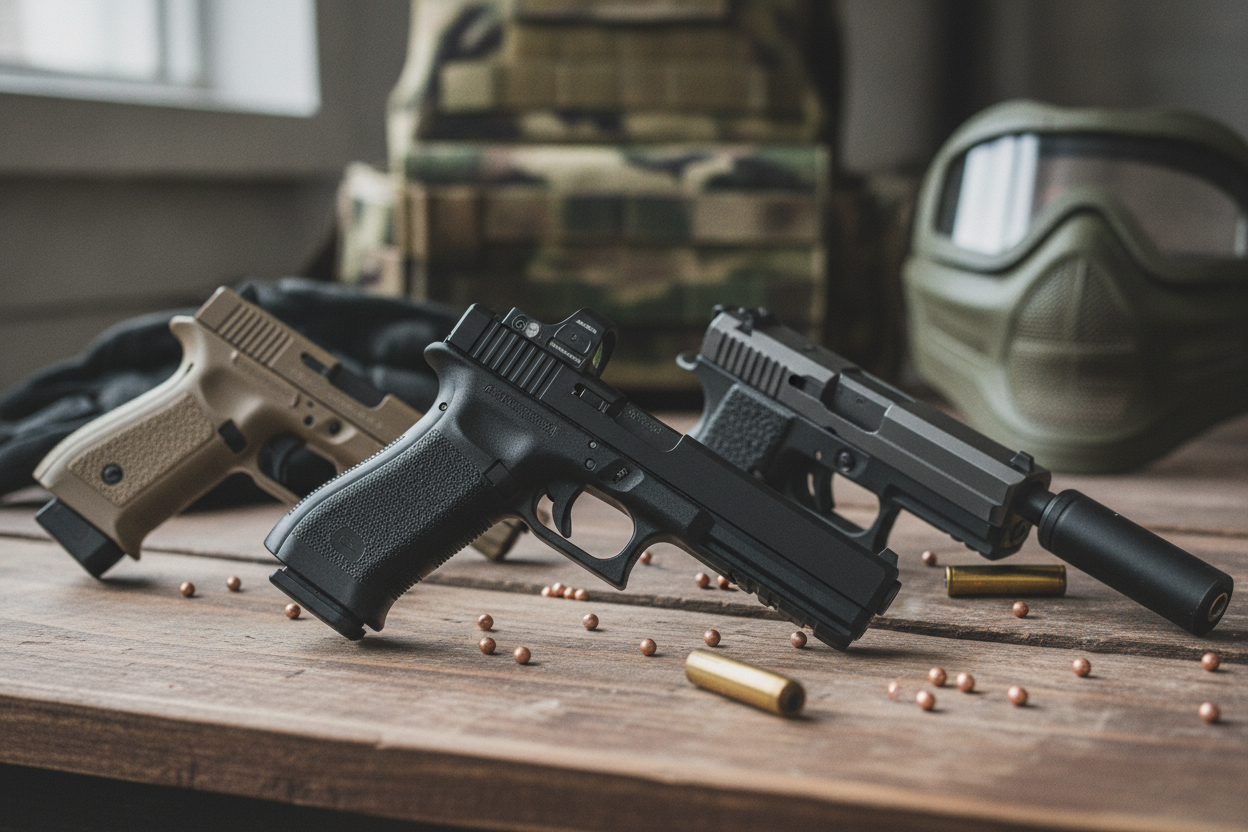 Guide: Sådan vælger du den bedste airsoft pistol til dine behov